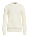 Altea Man Sweater Ivory Size L Virgin Wool In White