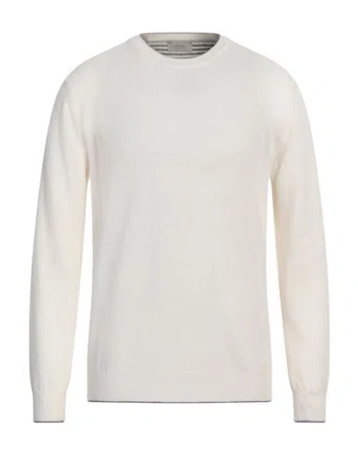Altea Man Sweater Ivory Size S Virgin Wool In White