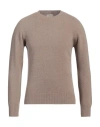 Altea Man Sweater Khaki Size S Virgin Wool, Cashmere In Beige