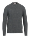 Altea Man Sweater Lead Size M Virgin Wool, Polyamide In Grey