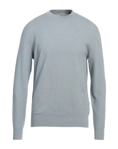 Altea Man Sweater Light Blue Size L Cotton