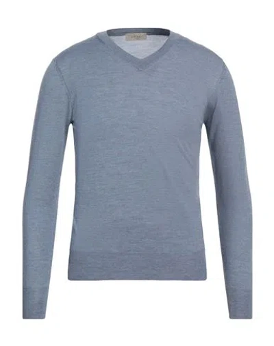 Altea Man Sweater Light Blue Size L Virgin Wool