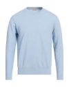 Altea Man Sweater Light Blue Size M Cotton