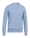 Altea Man Sweater Light Blue Size M Cotton
