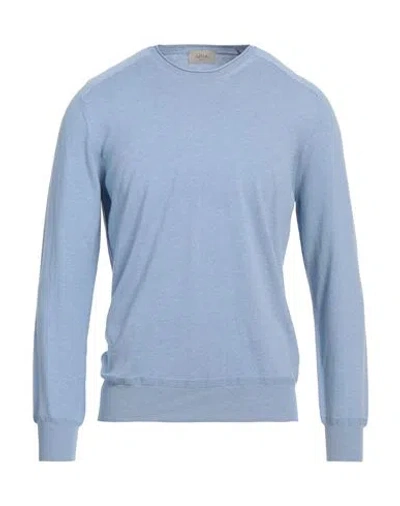 Altea Man Sweater Light Blue Size S Cotton