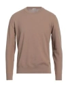 Altea Man Sweater Light Brown Size L Cotton In Beige