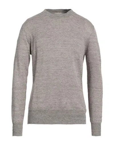 Altea Man Sweater Light Brown Size L Linen In Beige