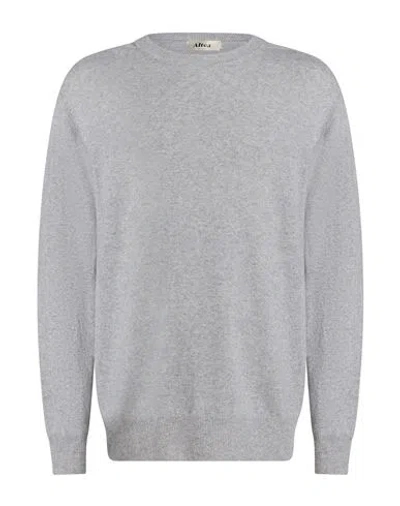 Altea Man Sweater Light Grey Size L Virgin Wool, Cashmere In Gray