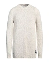 Altea Man Sweater Light Grey Size Xl Linen, Cotton, Viscose, Polyamide In Grey