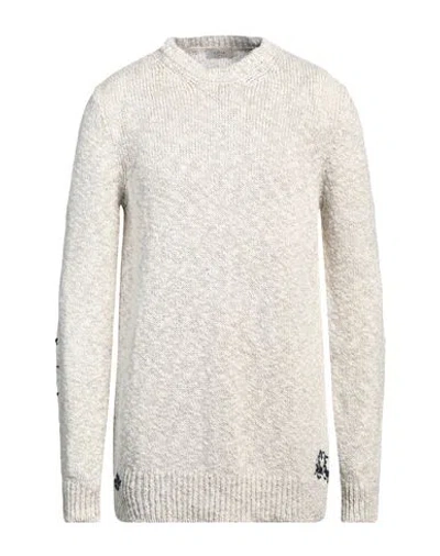 Altea Man Sweater Light Grey Size Xl Linen, Cotton, Viscose, Polyamide