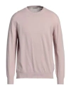 Altea Man Sweater Light Pink Size Xl Linen, Cotton In Pink