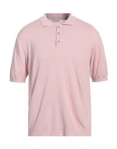 Altea Man Sweater Light Pink Size Xl Linen, Cotton In Pink