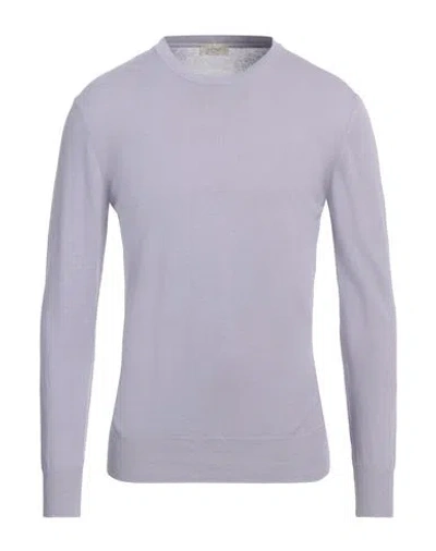 Altea Man Sweater Lilac Size L Linen, Cotton In Purple