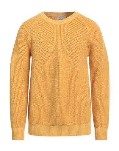 Altea Man Sweater Marigold Size L Virgin Wool In Yellow