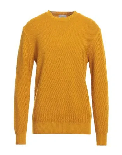 ALTEA ALTEA MAN SWEATER MARIGOLD SIZE L VIRGIN WOOL