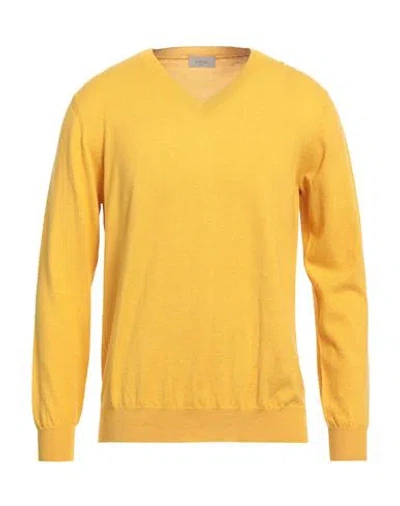 Altea Man Sweater Marigold Size Xl Cotton In Yellow