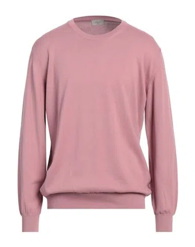 Altea Man Sweater Mauve Size Xl Cotton In Pink