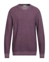 Altea Man Sweater Mauve Size Xl Virgin Wool In Purple