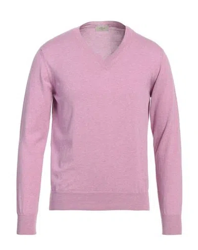 Altea Man Sweater Mauve Size Xl Cotton In Purple