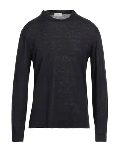 Altea Man Sweater Midnight Blue Size L Linen, Lyocell