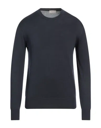 Altea Man Sweater Midnight Blue Size L Lyocell, Cotton