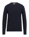 Altea Man Sweater Midnight Blue Size L Virgin Wool In Blue