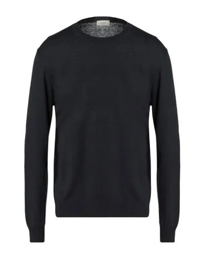 Altea Man Sweater Midnight Blue Size S Linen, Cotton In Blue