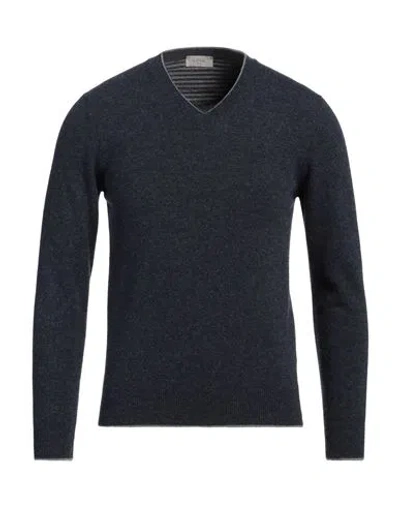 Altea Man Sweater Midnight Blue Size S Virgin Wool In Blue