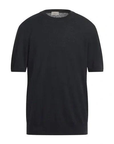 Altea Man Sweater Midnight Blue Size S Linen, Cotton In Blue
