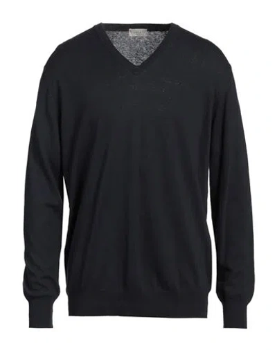 Altea Man Sweater Midnight Blue Size M Linen, Cotton