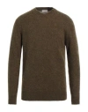 Altea Man Sweater Military Green Size L Alpaca Wool, Polyamide, Wool In Green