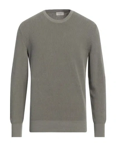Altea Man Sweater Military Green Size L Linen, Cotton