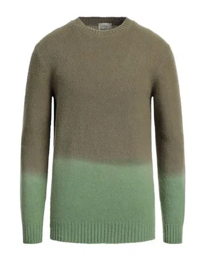 Altea Man Sweater Military Green Size L Virgin Wool