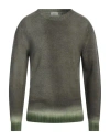 Altea Man Sweater Military Green Size L Virgin Wool, Cashmere In Green