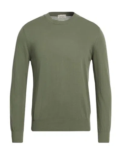 Altea Man Sweater Military Green Size S Cotton