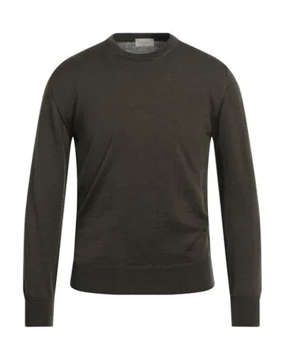Altea Man Sweater Military Green Size S Virgin Wool In Green