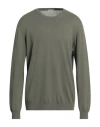 Altea Man Sweater Military Green Size Xl Linen, Cotton