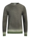 Altea Man Sweater Military Green Size L Virgin Wool, Cashmere In Green