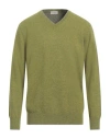 Altea Man Sweater Military Green Size Xxl Virgin Wool