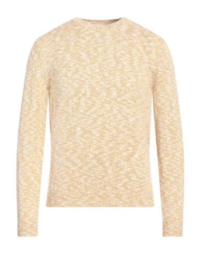 Altea Man Sweater Mustard Size L Linen, Cotton In Yellow