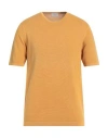 Altea Fine-knit T-shirt In Yellow