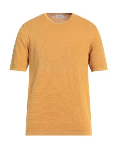 ALTEA ALTEA MAN SWEATER MUSTARD SIZE M LINEN, COTTON