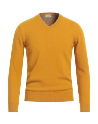 Altea Man Sweater Mustard Size S Virgin Wool In Yellow