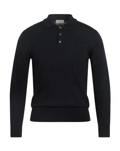 Altea Man Sweater Navy Blue Size M Virgin Wool In Navy Blue
