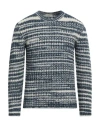 Altea Man Sweater Navy Size L Alpaca Wool, Virgin Wool, Polyamide In Navy