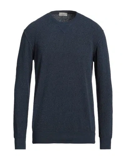 Altea Man Sweater Navy Size L Cotton, Polyamide