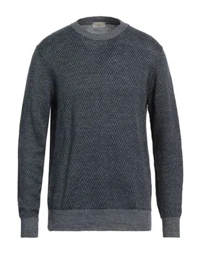 Altea Man Sweater Navy Size S Linen