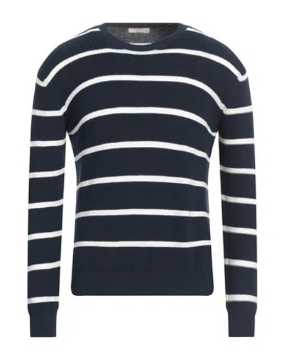 Altea Man Sweater Navy Size S Cotton In Navy
