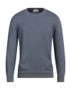 Altea Man Sweater Navy Size S Cotton In Blue