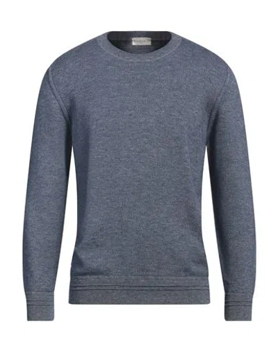 Altea Man Sweater Navy Size S Cotton In Blue